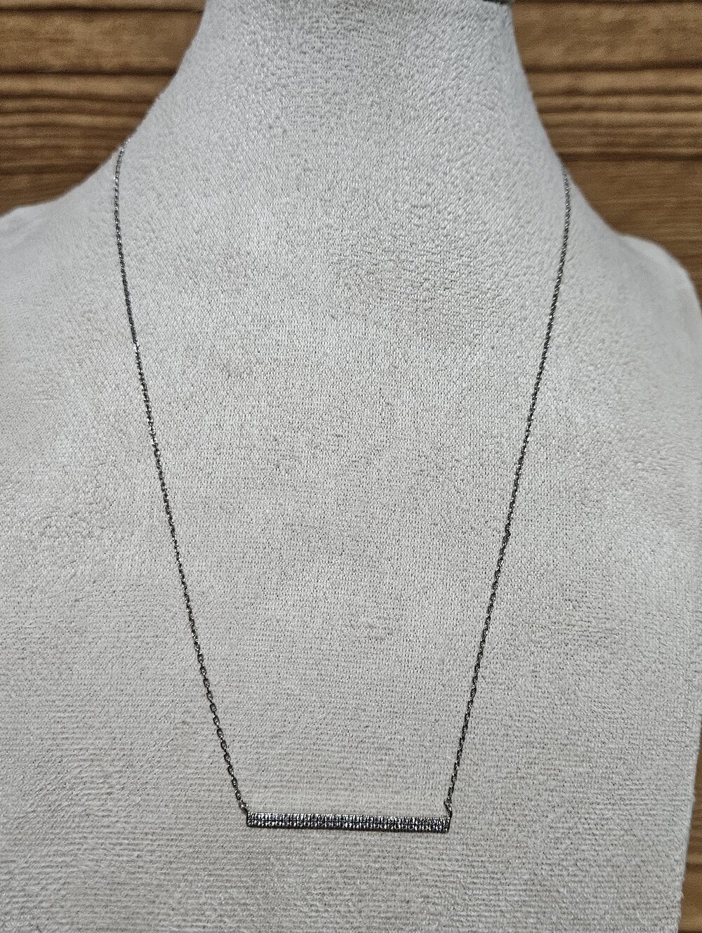 Delicate Necklace Silver Bar - Picture 2 of 5